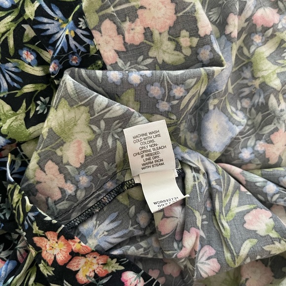 I.Jill Floral Sleeveless Button Down Dress Color Blue Pink Size S - Picture 4 of 8